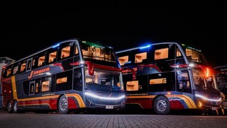 Mewah! Intip Fasilitas Bus Tingkat Terbaru PO Juragan 99 Trans