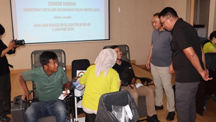 Ditintelkam Polda Metro Peringati Hari Jadi Ke-80 dengan Donor Darah