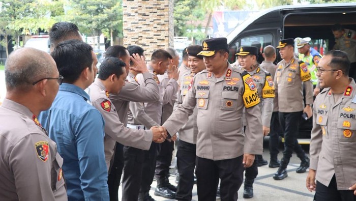 Kapolda Jatim Irjen Nanang Avianto saat melakukan kunjungan ke Kota Batu