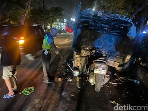 Motor Tabrak Truk Sampah di Bypass Ngurah Rai, Satu Orang Tewas