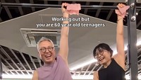 Kedua sosok ini viral di Korea Selatan semenjak putri mereka, Grace, mengunggah aktivitas keduanya di TikTok.Foto: Instagram @okdong_fit