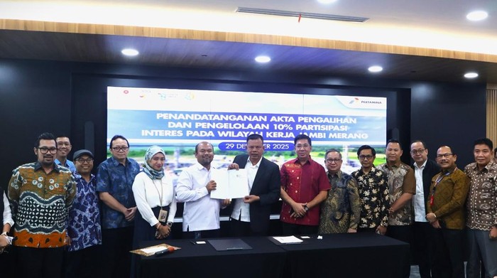 PHE Jambi Merang Alihkan 10% PI ke BUMD Sumsel