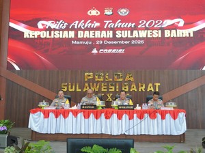 Polda Sulbar Tangkap 478 Pelaku Narkoba Selama 2025, Sabu 1,7 Kg Disita