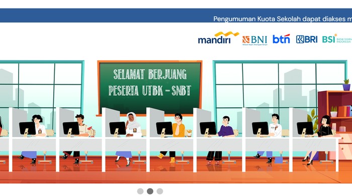 Tangkapan layar laman SNPMB