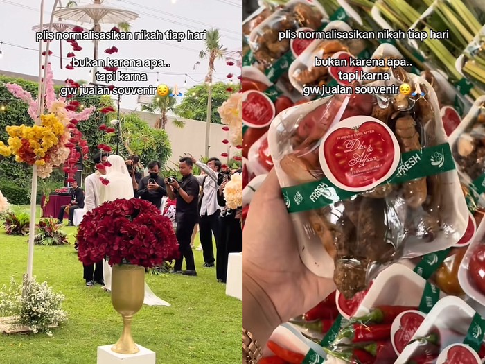 Bukan pecah belah, tren souvenir nikah unik kini beralih ke paket sayur & bumbu dapur segar. Ide ini viral karena dinilai lebih bermanfaat bagi tamu undangan.