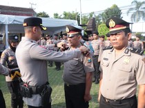 66 Personel Polres Blitar Kota Naik Pangkat