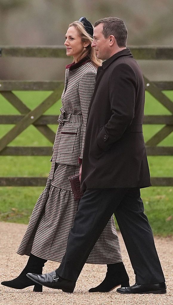 Harriet Sperling (left) and Peter Phillips attend the Sunday morning church service at St Mary Magdalene church in Sandringham, Norfolk. Picture date: Sunday December 28, 2025. (Photo by Joe Giddens/PA Images via Getty Images)
