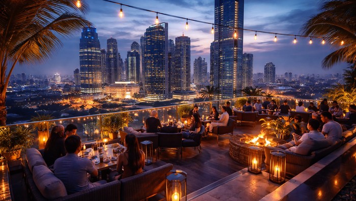 10 Rekomendasi Cafe Rooftop Surabaya untuk Malam Tahun Baruan