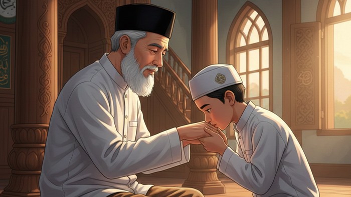 Bagaimana Hukumnya Mencium Tangan Guru dalam Islam?