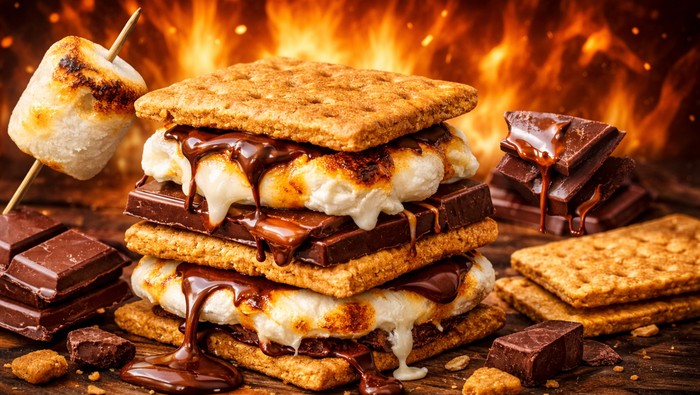 Ilustrasi Smores.