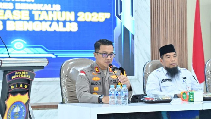 Rilis Akhir Tahun 2025, Polres Bengkalis Tekan Risiko Korban Kejahatan