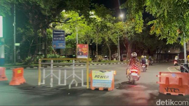 Kawasan Tunjungan jelang malam pergantian tahun baru 2026