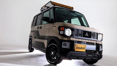 Tampang Mitsubishi Delica Mini yang Dipoles Bergaya Off Road