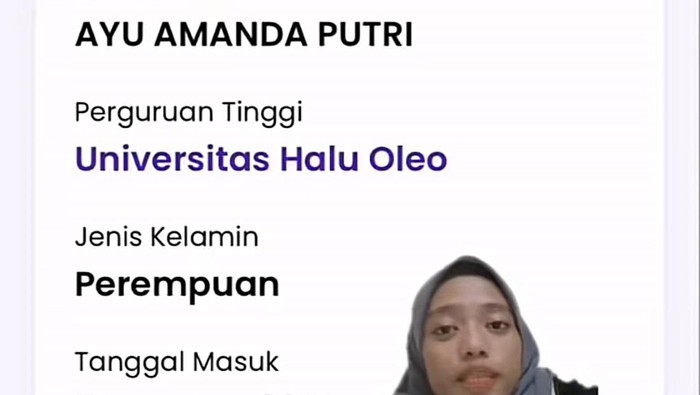 Nama Alumni UHO Kembali Pulih Usai Diganti Orang Lain di PDDikti Sejak 2022