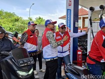 Wakil Komut Pertamina Cek SPBU di Bali, Masih Terjadi Antrean Panjang