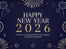 42+ Gambar Poster Tahun Baru 2026 Disertai Kata-kata untuk Ucapan dan Caption