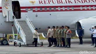 Prabowo Tiba di Sumut, Bakal Tinjau Jembatan Bailey Sungai Garoga Tapsel