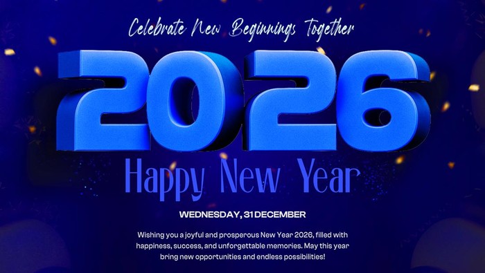 50 Quotes Tahun Baru 2026 yang Bagus dan Inspiratif, Happy New Year!