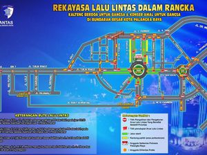 Kawasan Bundaran Besar Palangka Raya Ditutup Jelang Malam Tahun Baru
