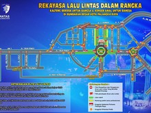 Kawasan Bundaran Besar Palangka Raya Ditutup Jelang Malam Tahun Baru