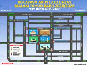Ini Rekayasa Lalu Lintas Malam Tahun Baru di Lamongan