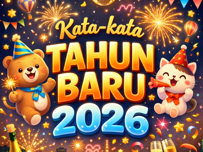 29 Kata-kata Selamat Tahun Baru 2026 Terbaru Singkat tapi Menyentuh Hati
