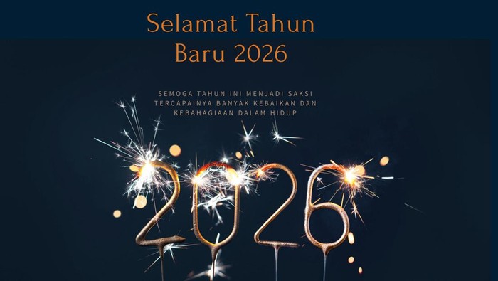 197+ Ucapan Tahun Baru 2026 Terbaru-Terlengkap, Ada Bahasa Inggris-Jawa