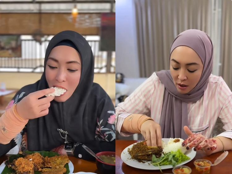 Gaya Seru Angelina Sondakh Jadi Food Vlogger, Makan Bebek Goreng hingga Kepiting