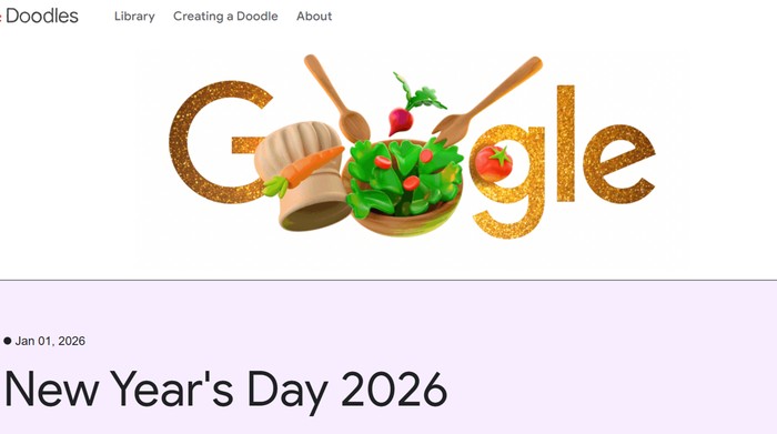 Google Doodle Tahun Baru 2026, Ini Arti Ikon dan Pesan Tersembunyinya