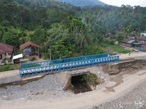 2 Jembatan Bailey Terpasang, Ruas Tengah Aceh Tenggara Kembali Beroperasi
