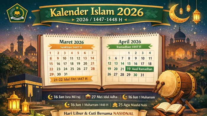 Kalender Islam 2026. (Chat GPT)