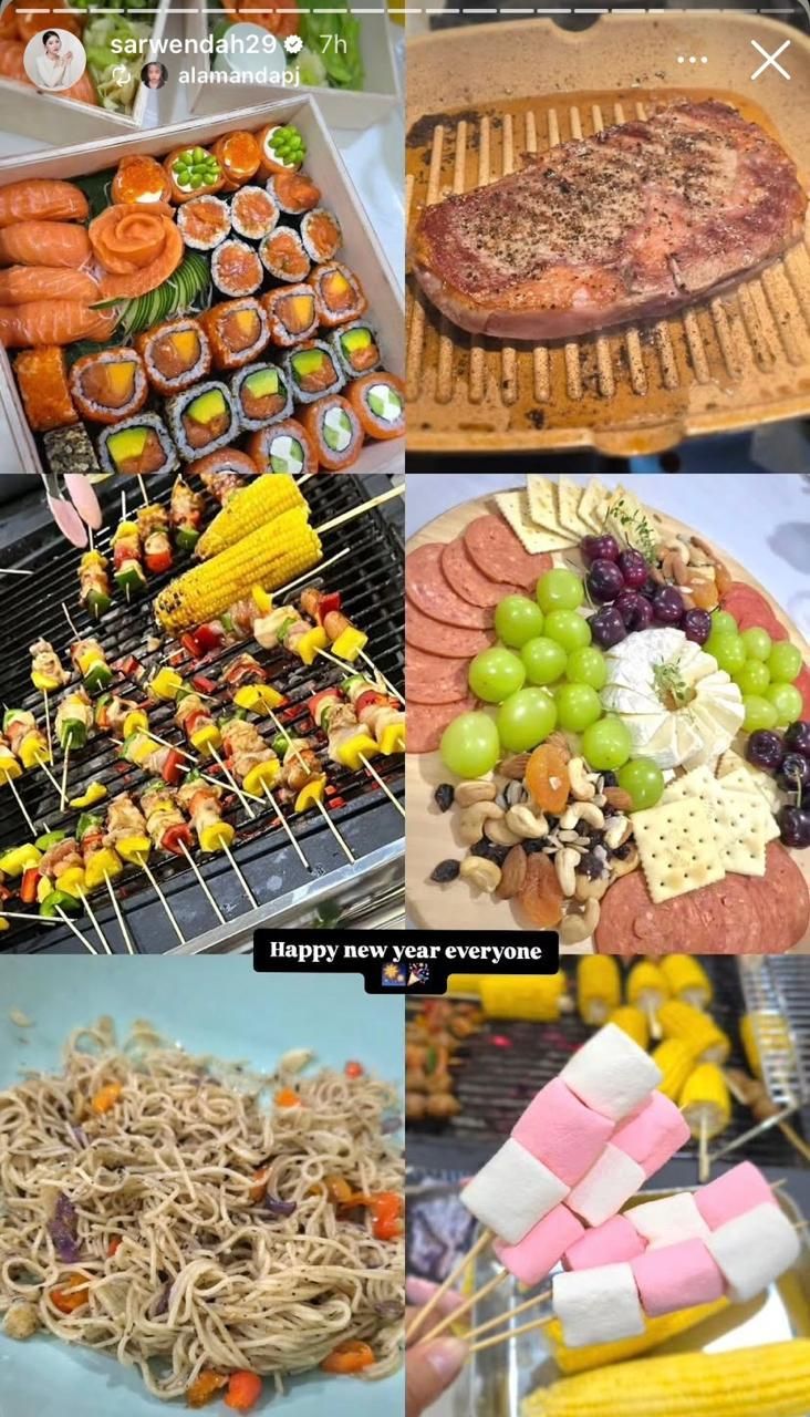 Momen tahun baru 2026 selebriti Indonesia