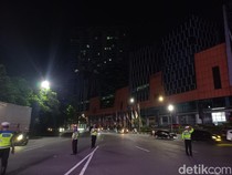 Lalin Bundaran Waru Sepi Malam Tahun Baru, Knalpot Brong juga Menurun