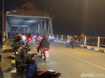 Ampera Ditutup, Jembatan Musi VI Padat Lancar
