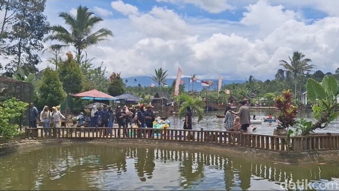 Suasana Wisata Sunflowers Cemerlang Asri yang ada di Kota Pagar Alam