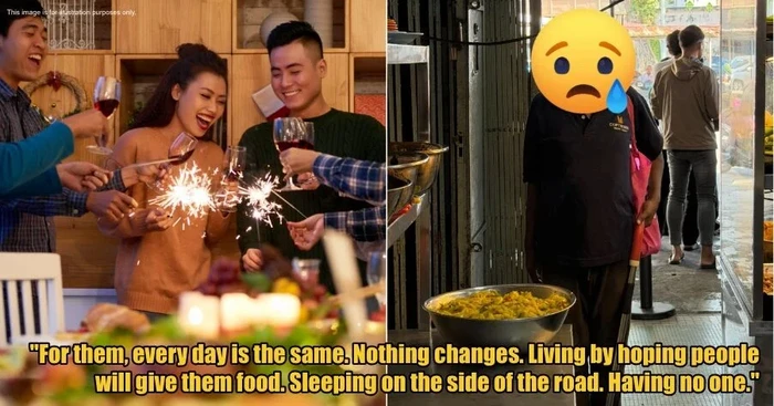 Haru! Pemilik Warung Nasi Traktir Tunawisma yang Tak Tahu Tahun Baru