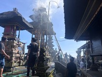 Pura Puseh Kintamani Terbakar, Diduga gegara Kembang Api