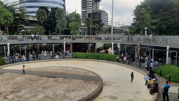 Keramaian Blok M di Libur Tahun Baru 2026