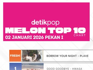 10 Lagu Teratas Chart Melon Top 100 Awal Tahun