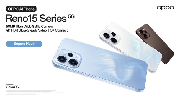 OPPO Reno15 Series Resmi Buka Pendaftaran Minat di Indonesia