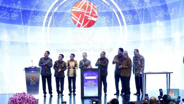 Pembukaan perdagangan bursa efek Indonesi tahun 2026, Jumat (2/1/2026). (CNBC Indonesia/Tri Susilo)
