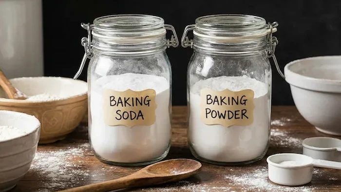 Perbedaan baking soda dan baking powder.