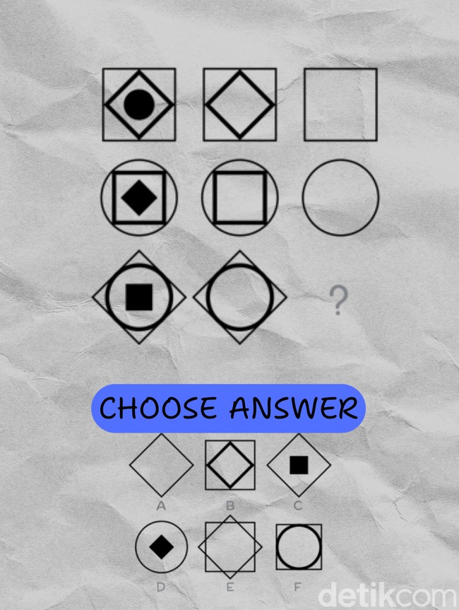 Jangan Terkecoh Bentuknya, Tes Pola Ini Butuh Ketelitian! Bisa Jawab? Fix IQ Tinggi