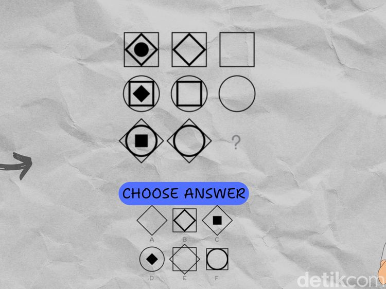 Jangan Terkecoh Bentuknya, Tes Pola Ini Butuh Ketelitian! Bisa Jawab? Fix IQ Tinggi