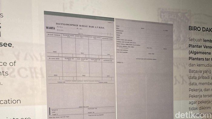 KTP buruh perkebunan era kolonial di Medan. (A. Fahri Lubis/detikSumut)