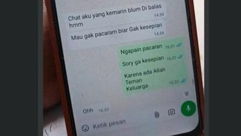 Baru kenal, langsung ngajak serius. Jawabannya bikin senyum tapi juga bikin mikir. Foto: X.com