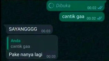 Chat tengah malam penuh pujian, dibalas dengan percaya diri level maksimal. Foto: X.com