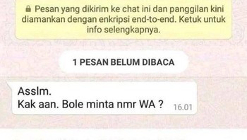 Minta nomor WA lewat WA... jelas: langsung diblokir. Foto: X.com
