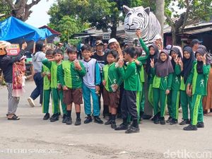 Fakta-fakta Ejekan Patung Macan Kuda Nil di Kediri Malah Bawa Berkah