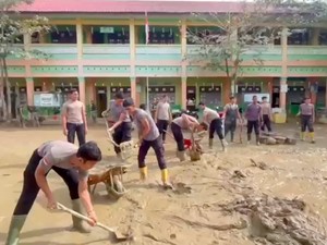 Komitmen Polri dalam Pemulihan Pascabanjir, SDN di Aceh Tamiang Siap Digunakan